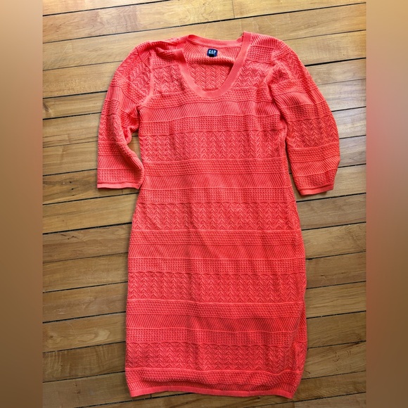 NWOT Gap 100% cotton crochet sheath dress - Picture 1 of 8